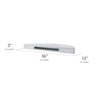 Large Round Wood Floating Wall Shelf - White